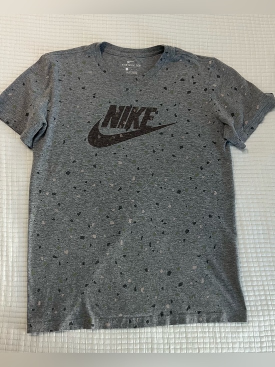 Nike Tops - Nike Grey Marled Logo Crew Tee